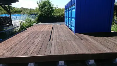 ウッドデッキ新設
