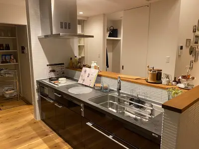 モデルハウスのキッチン交換