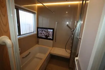 和テイストでホテルライクなサニタリー