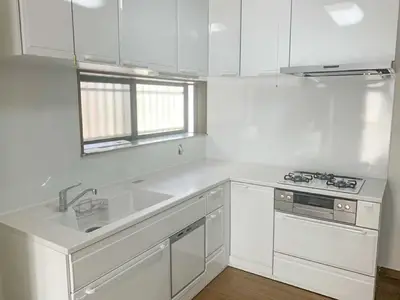 【キッチンリフォーム】真っ白なL字キッチン☆