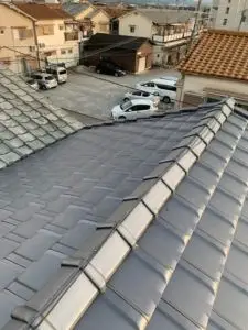 緩勾配に対応可能なマルスギ「イーグルエクサ」の屋根に張り替え