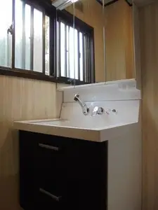 間口が広くて使いやすい750の洗面化粧台