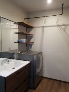 機能的でおしゃれな洗面室にリフォーム。