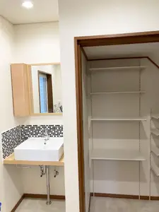 使いやすい洗面と浴室にリフォーム