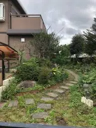 駐車場増設と玄関アプローチまでをタイル敷き
