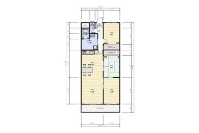 暗く狭かったキッチンを明るい開放的なキッチンに