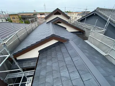 尼崎市　屋根葺き替え工事　ルーガ鉄平