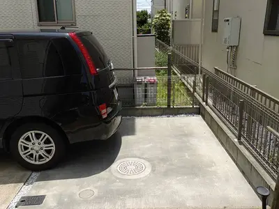 庭から駐車場へリフォーム