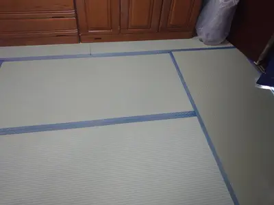 カビが生えにくい樹脂畳に張り替え