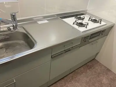 Ⅼ 型から I 型システムキッチンへ