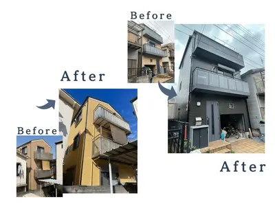 モダンな外壁カラーで印象をチェンジ