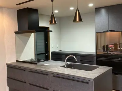 キッチンが主役のリビング