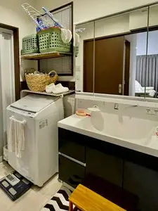 洗面化粧台納品