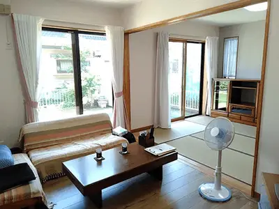 間仕切りの撤去で広々としたLDKに