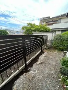 目隠しフェンス＆小型物置設置