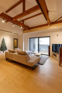 ナチュラルな雰囲気のLDK空間