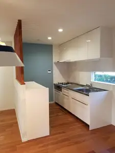 落ち着いて楽しく作業できるキッチン