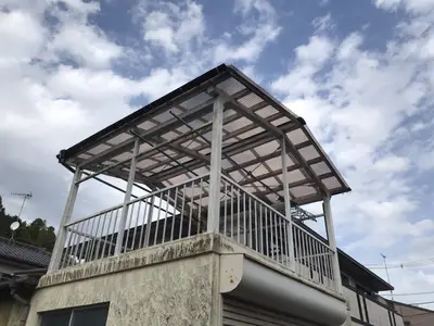ポリカ屋根張替え