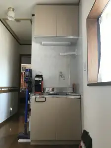 幅を取らない流し台を2階に増設