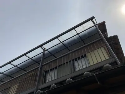 屋根補修に伴いなくなっている雨樋も交換