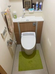 節水のトイレにリフォーム