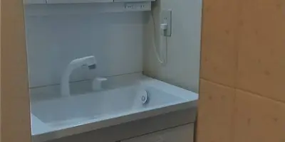 お掃除しやすい浴室と洗面所