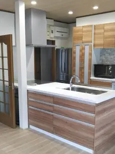 開放的で使い勝手の良い、お洒落なキッチン