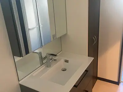 きれい、すっきり洗面化粧台