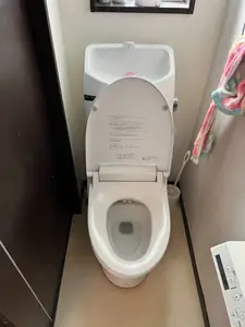 上水に切り替え・お手入れしやすいトイレに