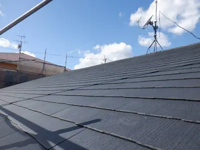 セメント瓦からのコロニアル屋根への葺き替え工事