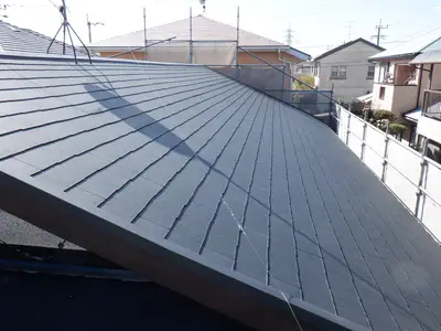 セメント瓦からのコロニアル屋根への葺き替え工事
