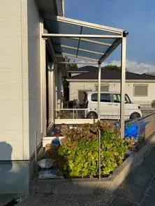 庭にサンルームを設置