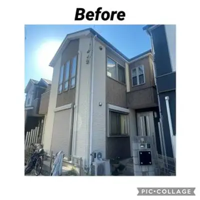 既存のお色に合わせて色分け、高耐久塗料で塗装！