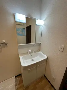 クローゼット解体&洗面化粧台&洗濯パン取付工事