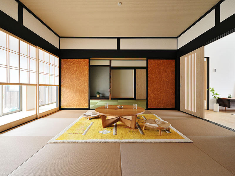 厚鴨居が魅せる、和モダンな暮らし