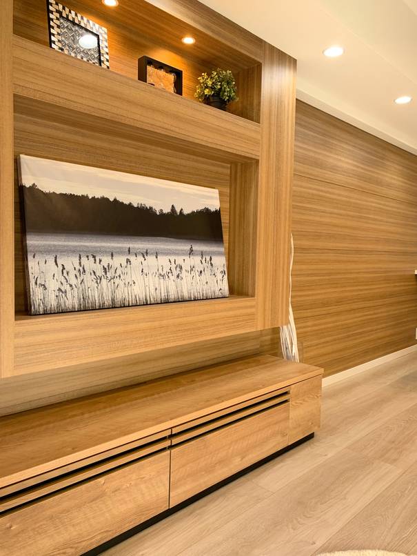 造作ニッチで空間にアクセントを