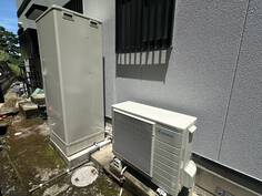 エコキュート交換で、きれいなお湯での洗濯も可能に