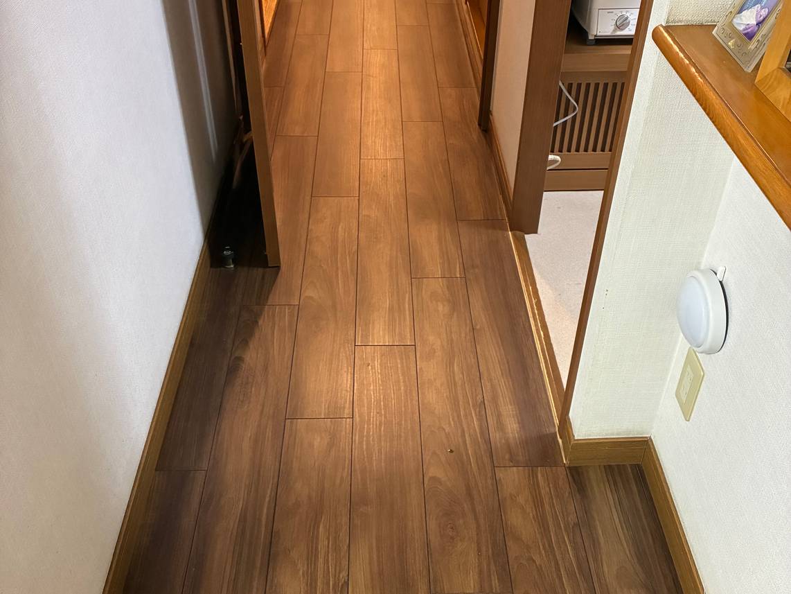 部分フローリング床材取替