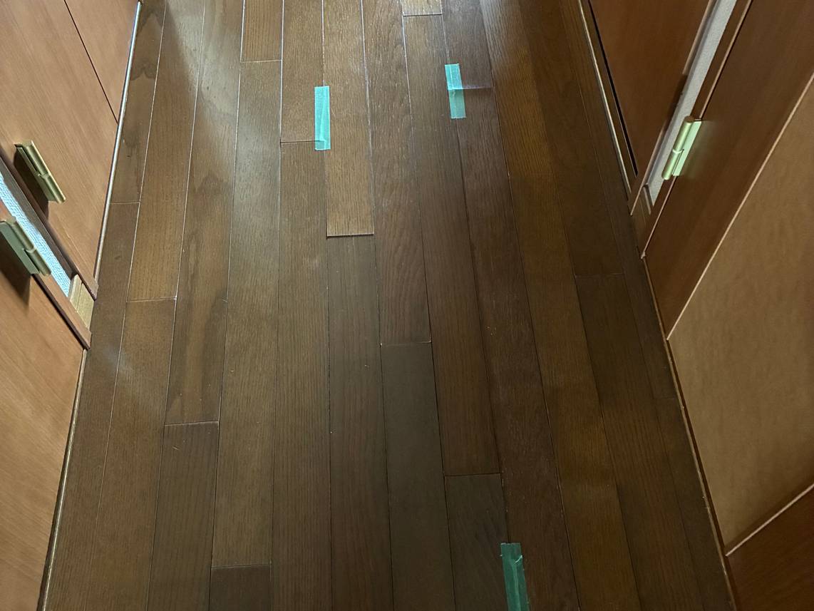 部分フローリング床材取替