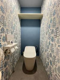 北欧風の壁紙でイメージチェンジ!トイレリフォーム