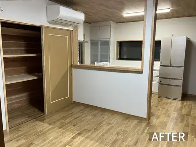 対面キッチンで日々の暮らしを快適に