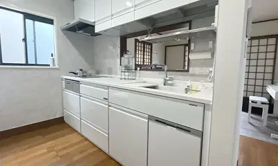 キッチンの収納力アップ。料理が楽しくなるキッチンに。