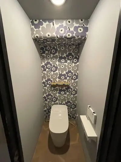 大好きな柄に包まれた心地よいひととき　トイレリフォーム