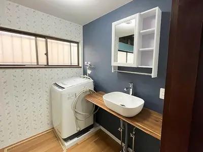 広々快適な洗面化粧室に