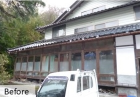 薪ストーブの温かな空気を部屋全体で味わうことのできる空間