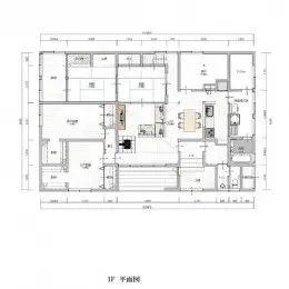 薪ストーブの温かな空気を部屋全体で味わうことのできる空間