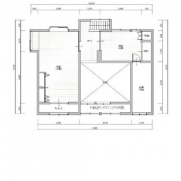 薪ストーブの温かな空気を部屋全体で味わうことのできる空間