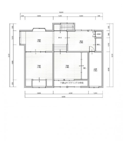 薪ストーブの温かな空気を部屋全体で味わうことのできる空間