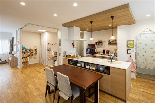 ワンフロアで家事効率もUP！家族のつながる住まい