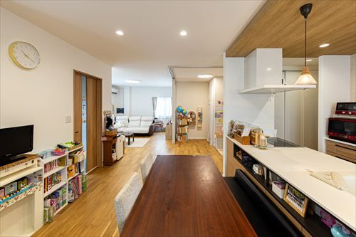 ワンフロアで家事効率もUP！家族のつながる住まい